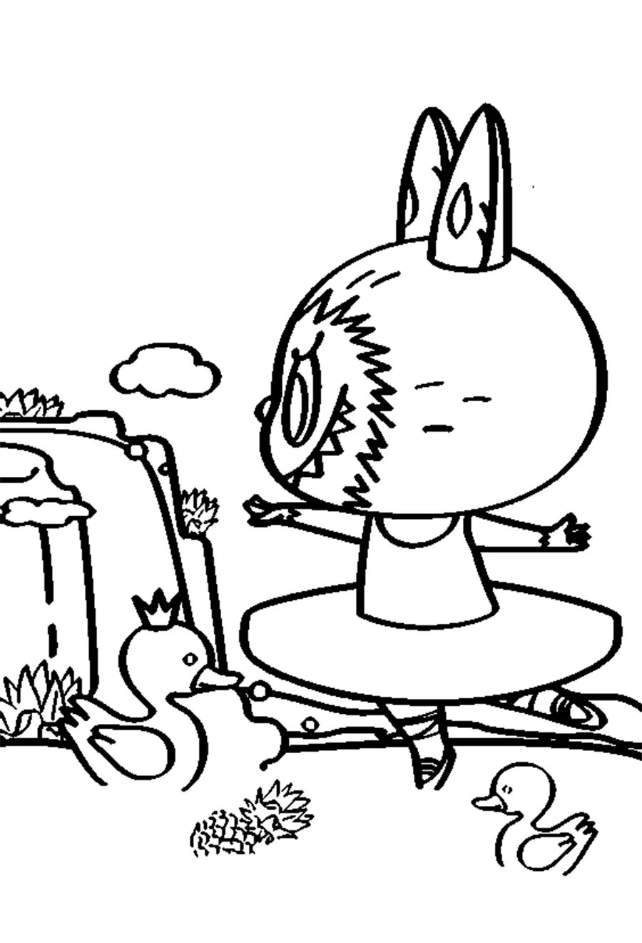 42+ Labubu Coloring Pages Free Kasing Lung Collection