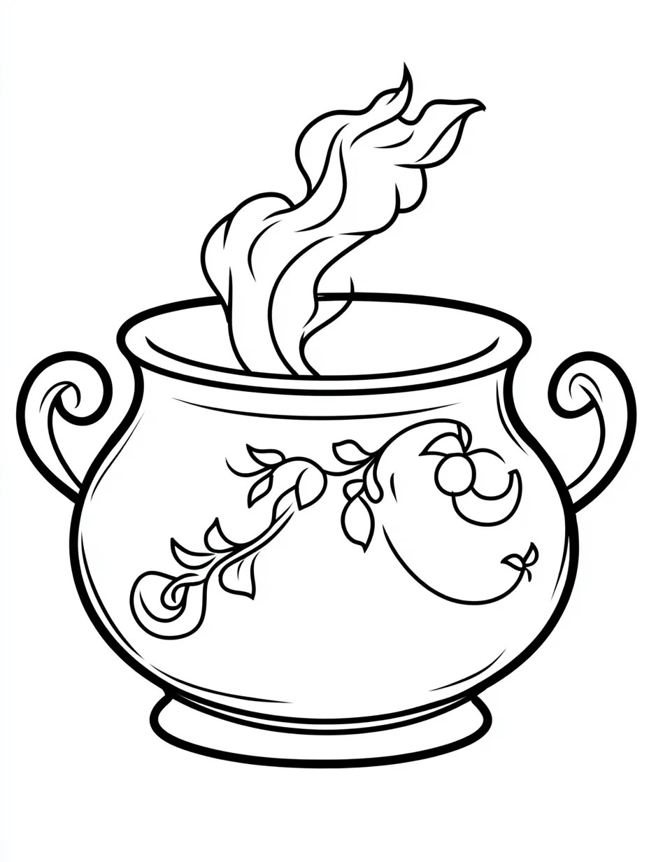 41+ Free Printable Cauldron Coloring Pages: Magic and Mystery
