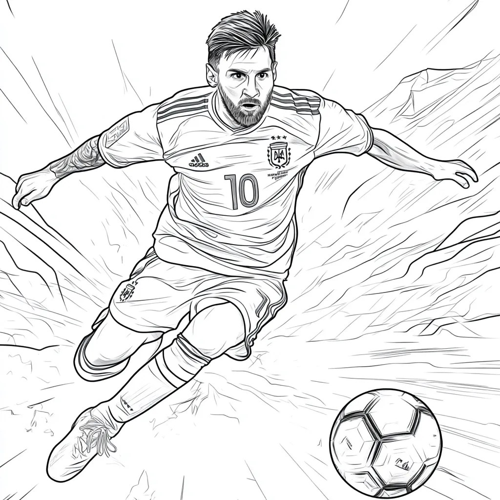 50 páginas para colorear de fútbol online acción, estadios y victorias