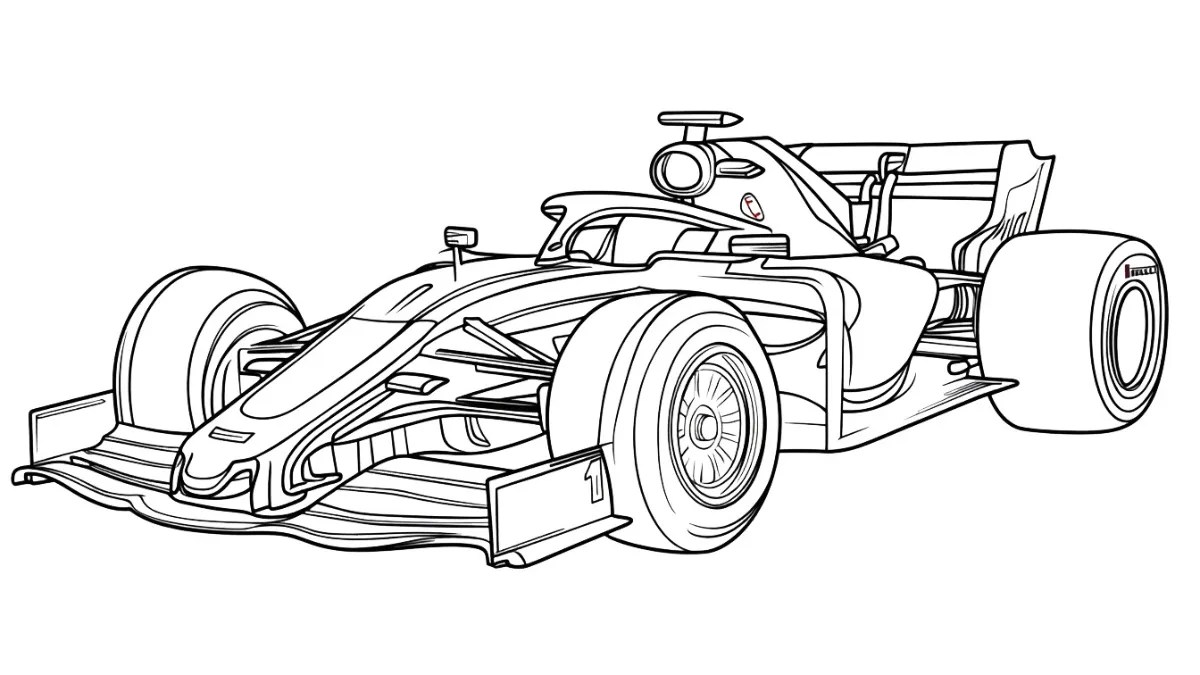 56 Free Formula 1 Coloring Pages Speed, Action and Victory