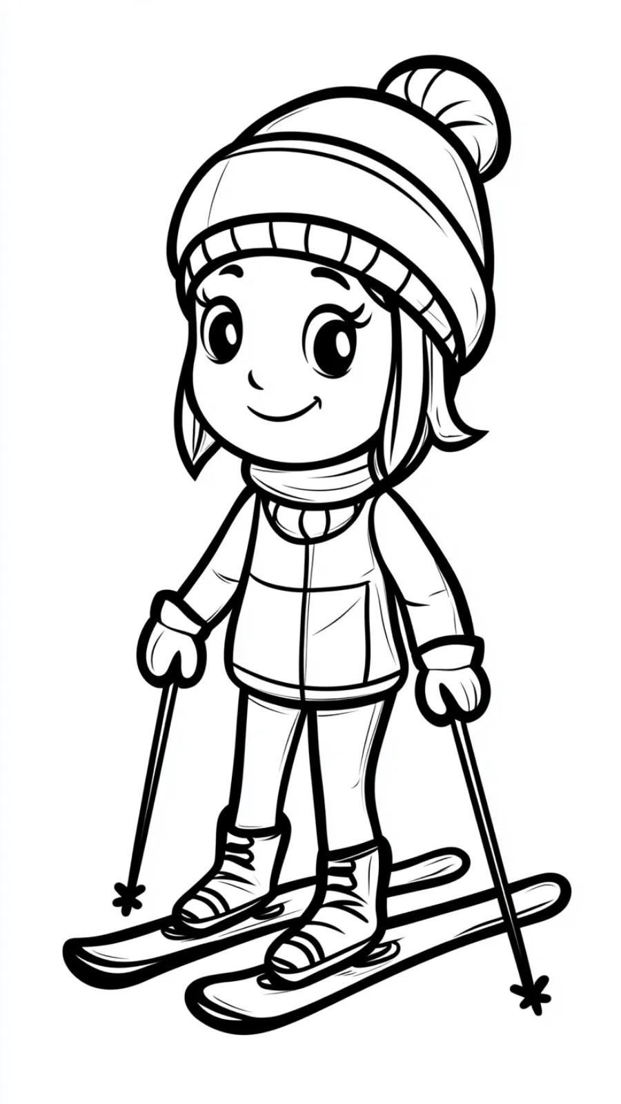 62 Free Printable Ski Coloring Pages Skiers, Mountains,...