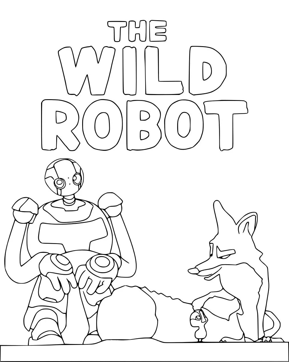 29+ The Wild Robot da colorare Gratuito esplora con Roz