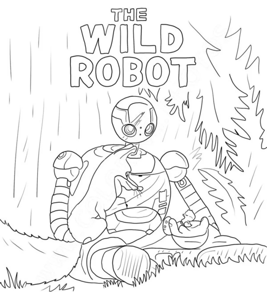 29+ The Wild Robot para colorear Gratis explora con Roz