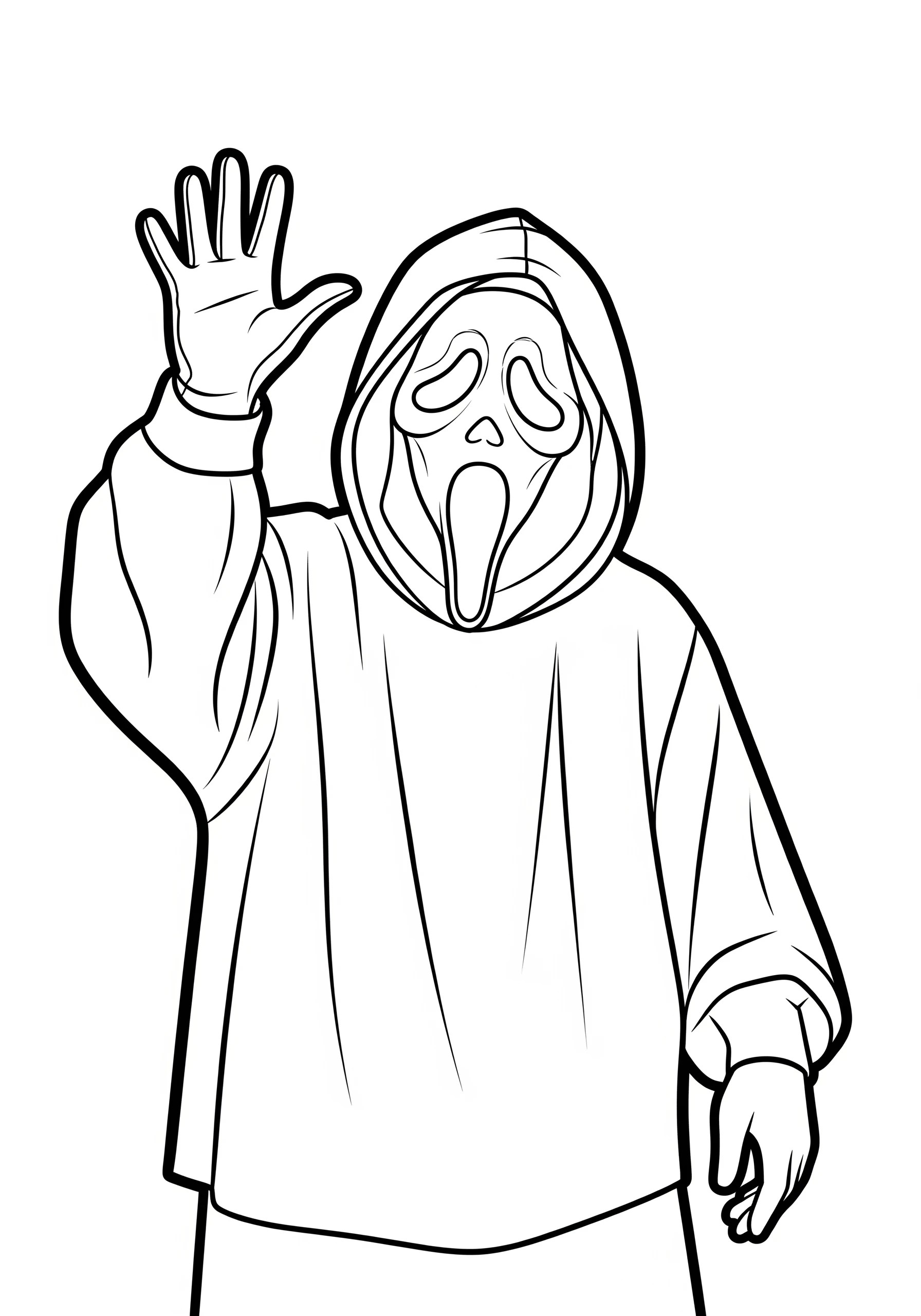 19 Ghostface Coloring Pages Halloween Creative and Joyful