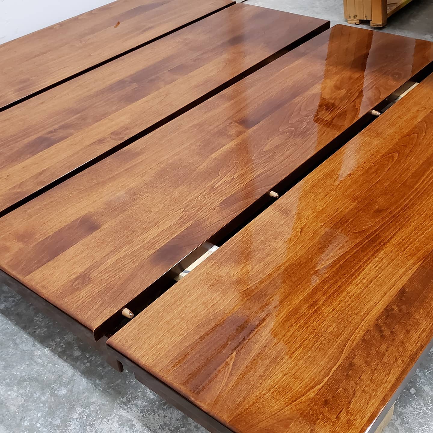 Maple Kitchen Table Refinish Colorific Custom