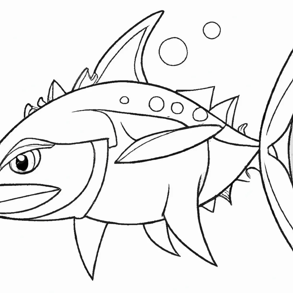 10 Incríveis Desenhos de Atum para Imprimir e Colorir!