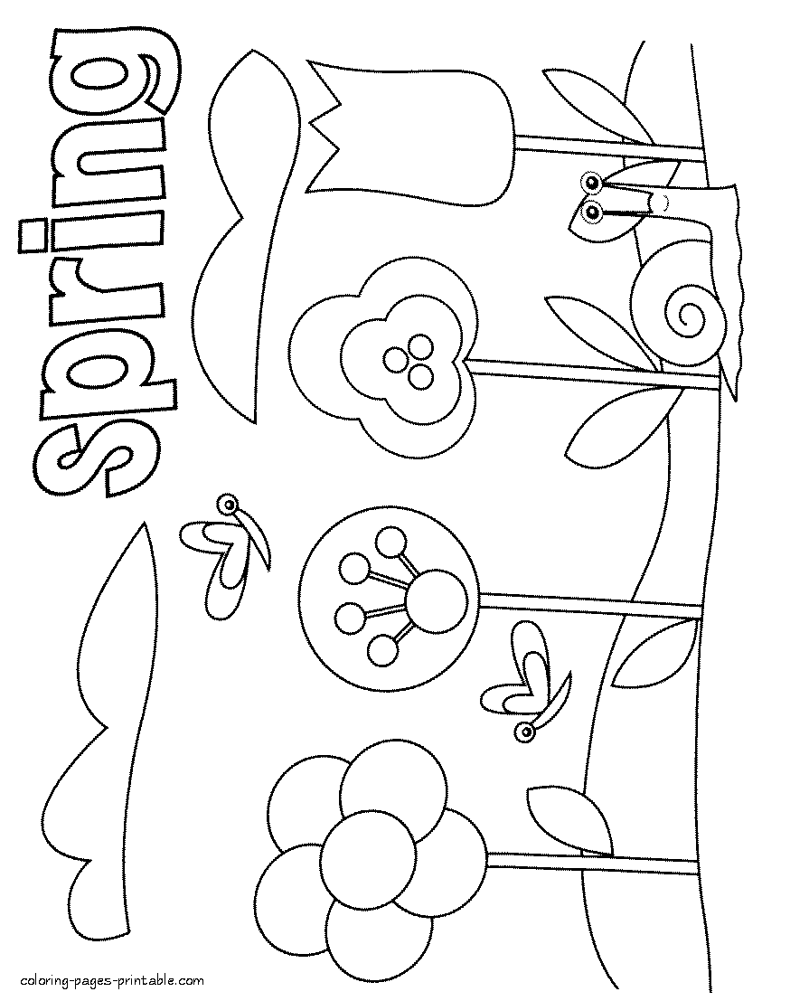Spring Coloring Pages Best Coloring Pages For Kids