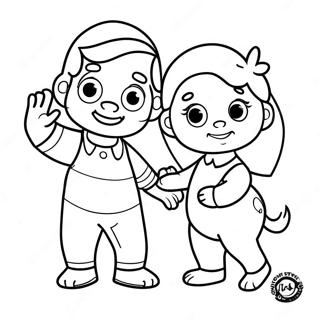 Fun Steve And Maggie Coloring Page | Coloring-Pages.com