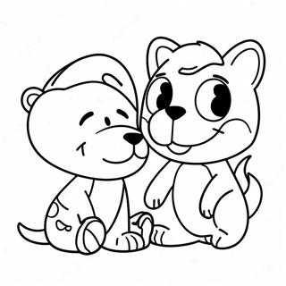 Fun Steve And Maggie Coloring Page | Coloring-Pages.com