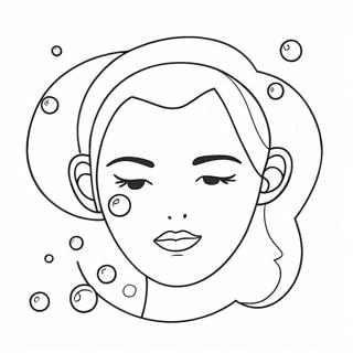 Bubble Skincare Coloring Page | Coloring-Pages.com