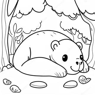 Hibernating Animals Coloring Page | Coloring-Pages.com