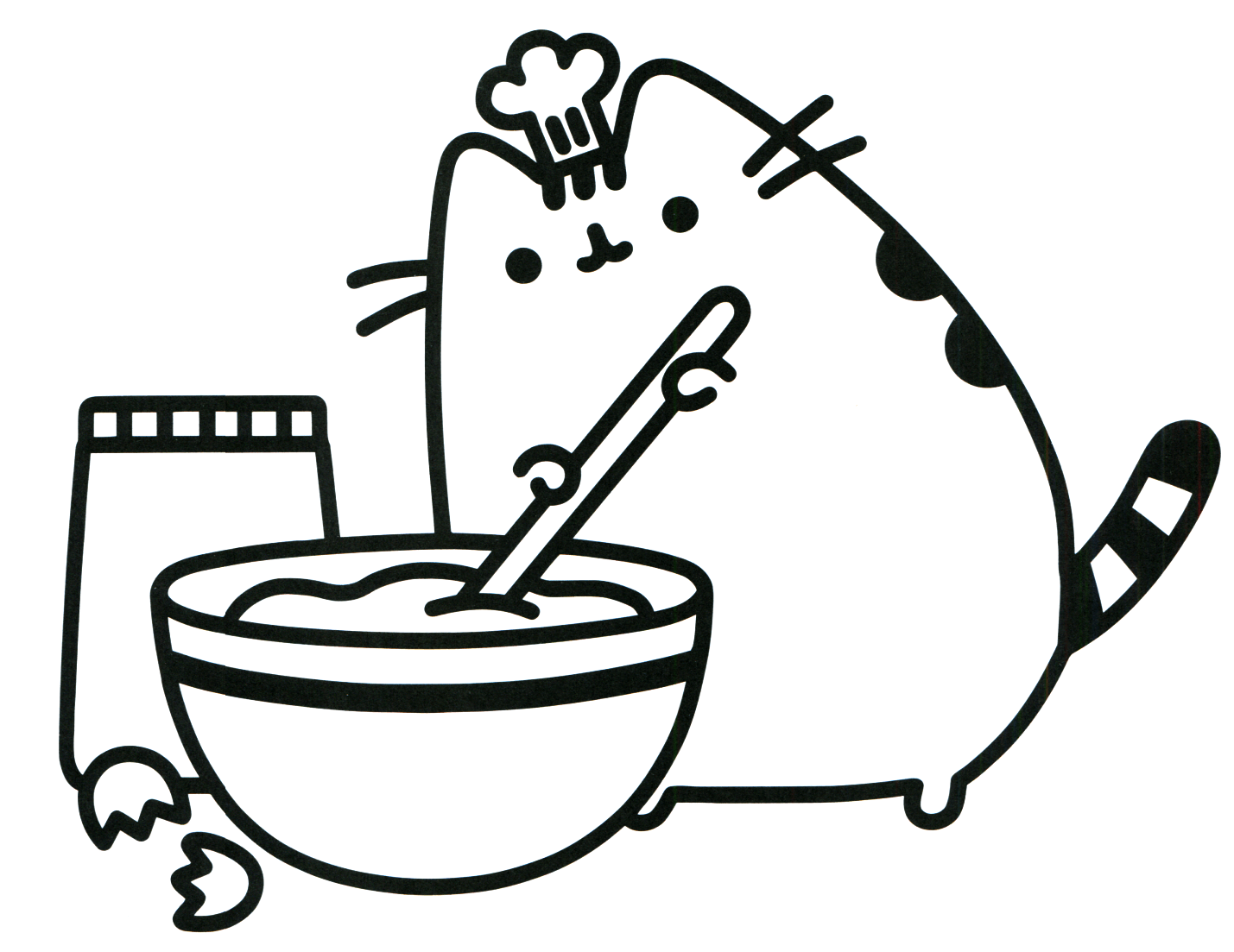 Pusheen Coloring Pages Printable Coloring Pages