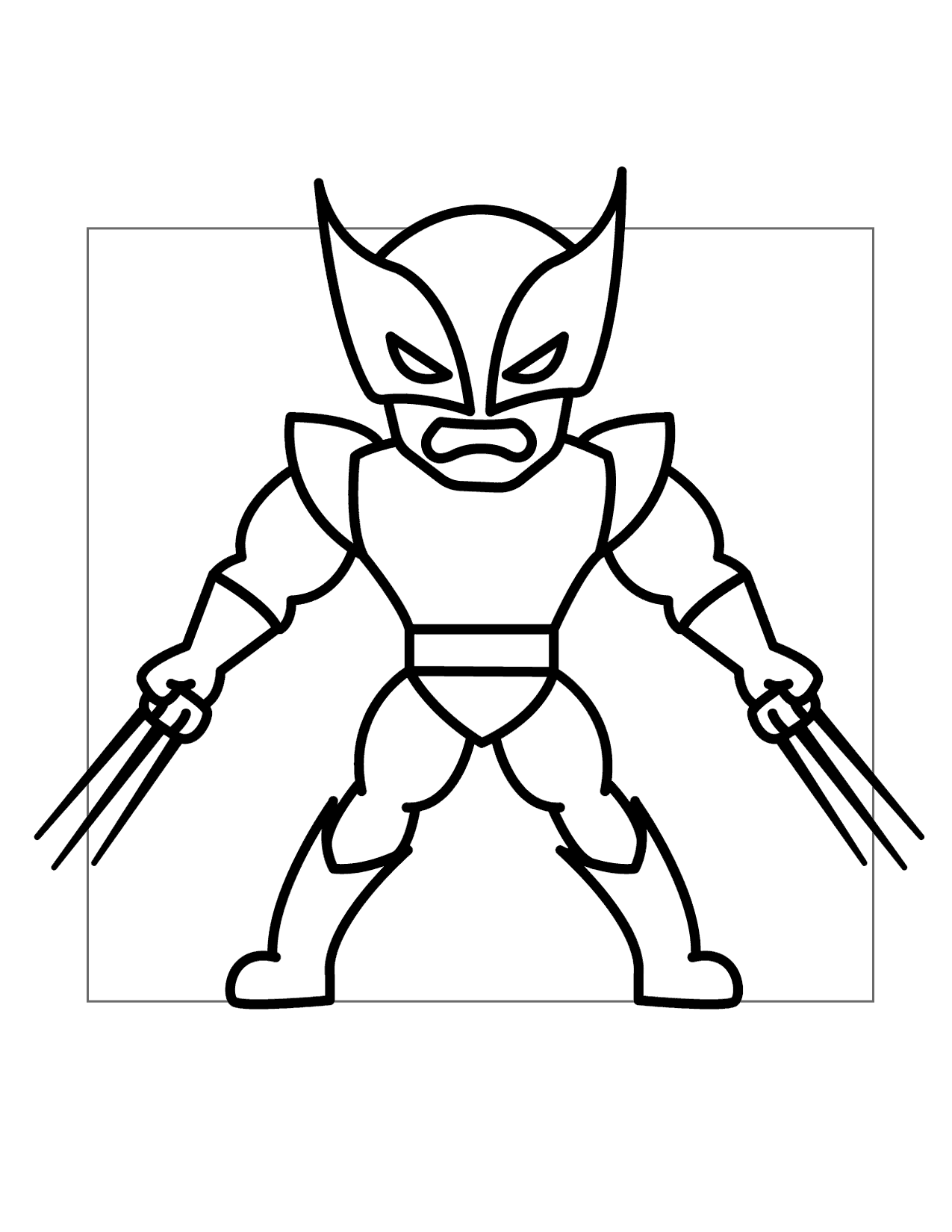 Wolverine Coloring Pages Printable Coloring Pages. FREE