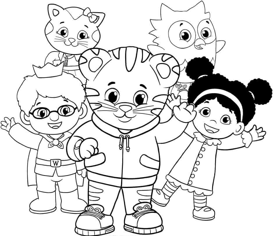 Daniel Tiger Coloring Pages Printable Coloring Pages