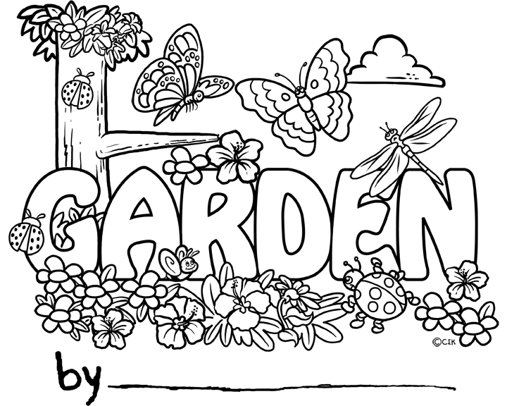 Garden Coloring Pages Printable Coloring Pages. FREE