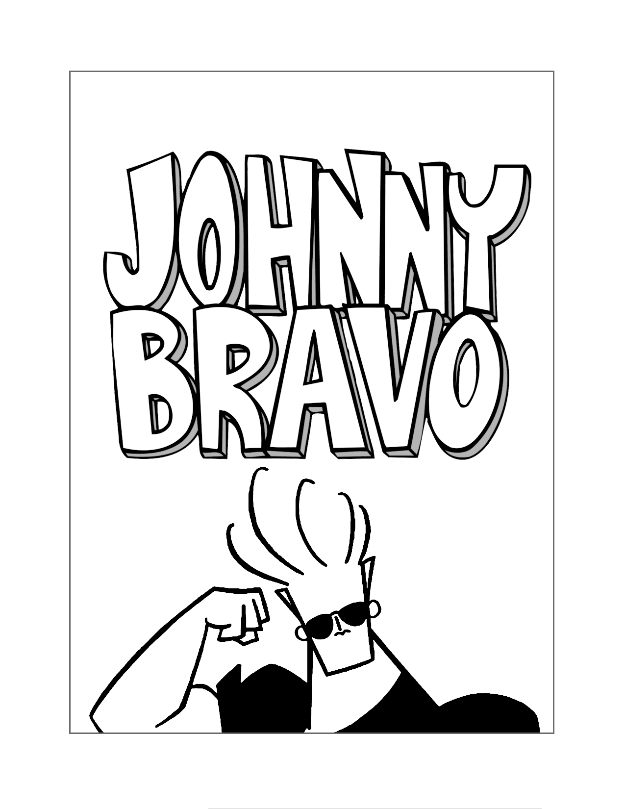Johnny Bravo Coloring Pages Printable Coloring Pages