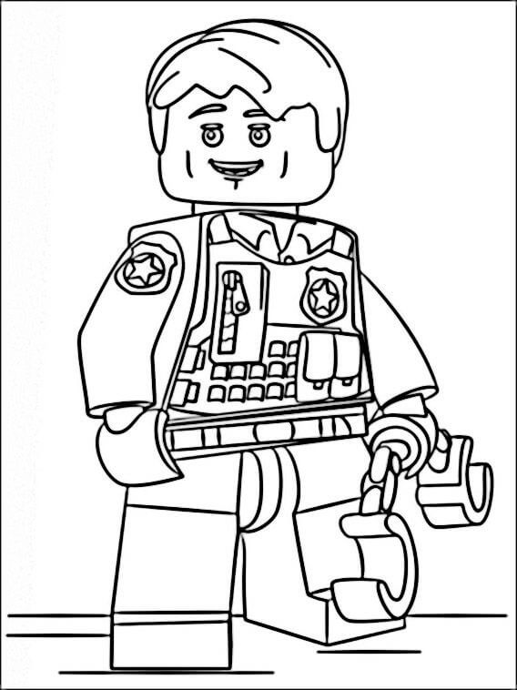 Lego Police Coloring Pages Printable Coloring Pages. FREE