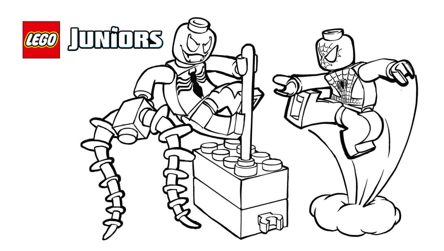 Lego Spiderman Coloring Pages Printable Coloring Pages