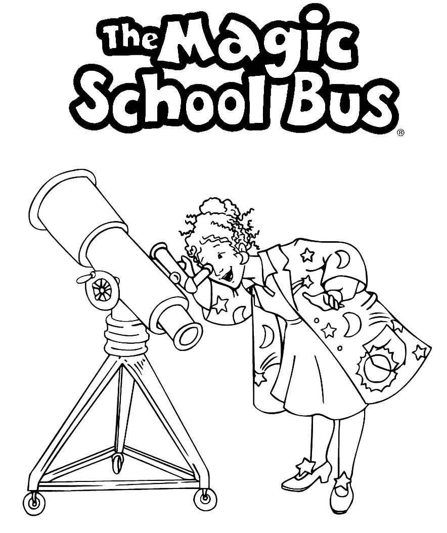 Magic School Bus Coloring Pages Printable Coloring Pages