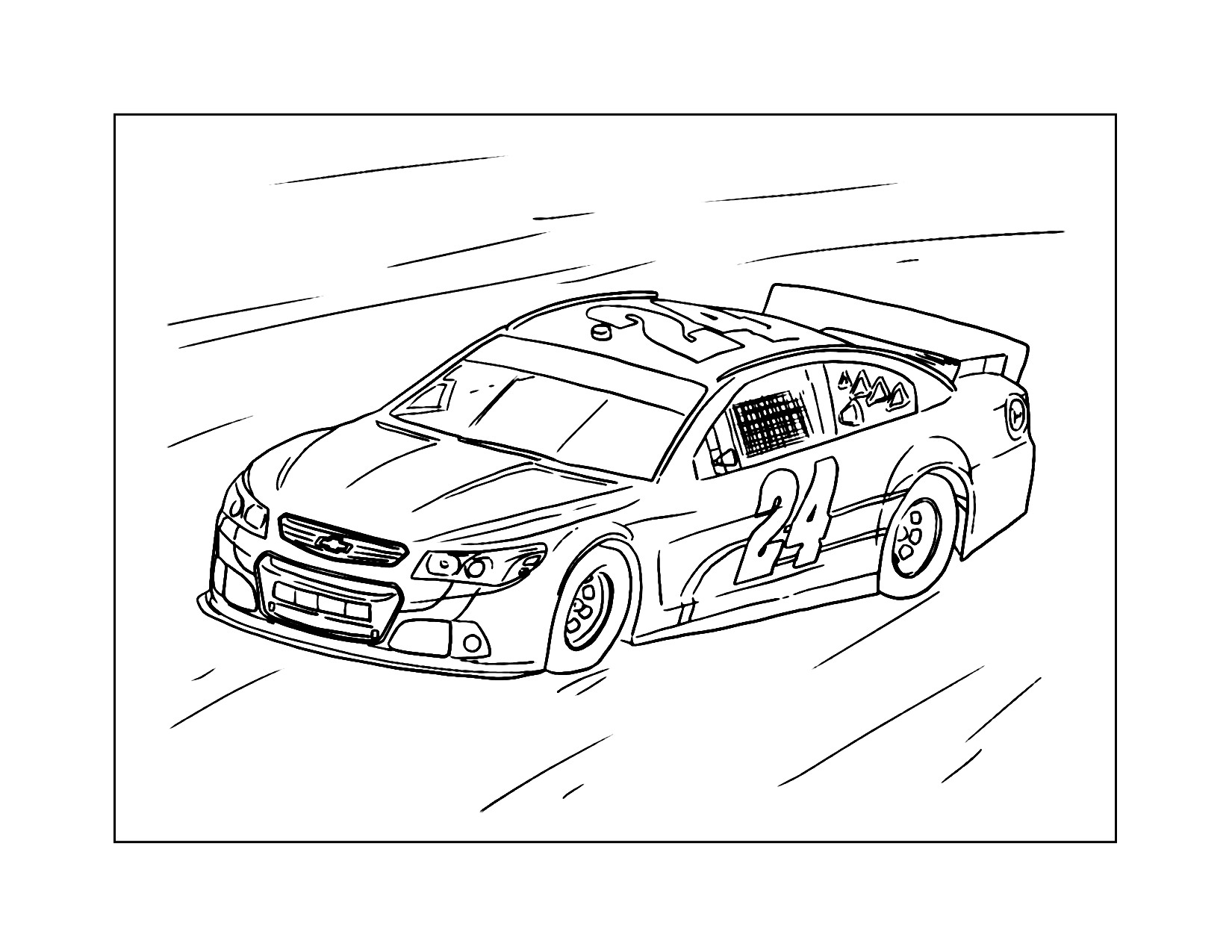 Nascar Racing Coloring Pages