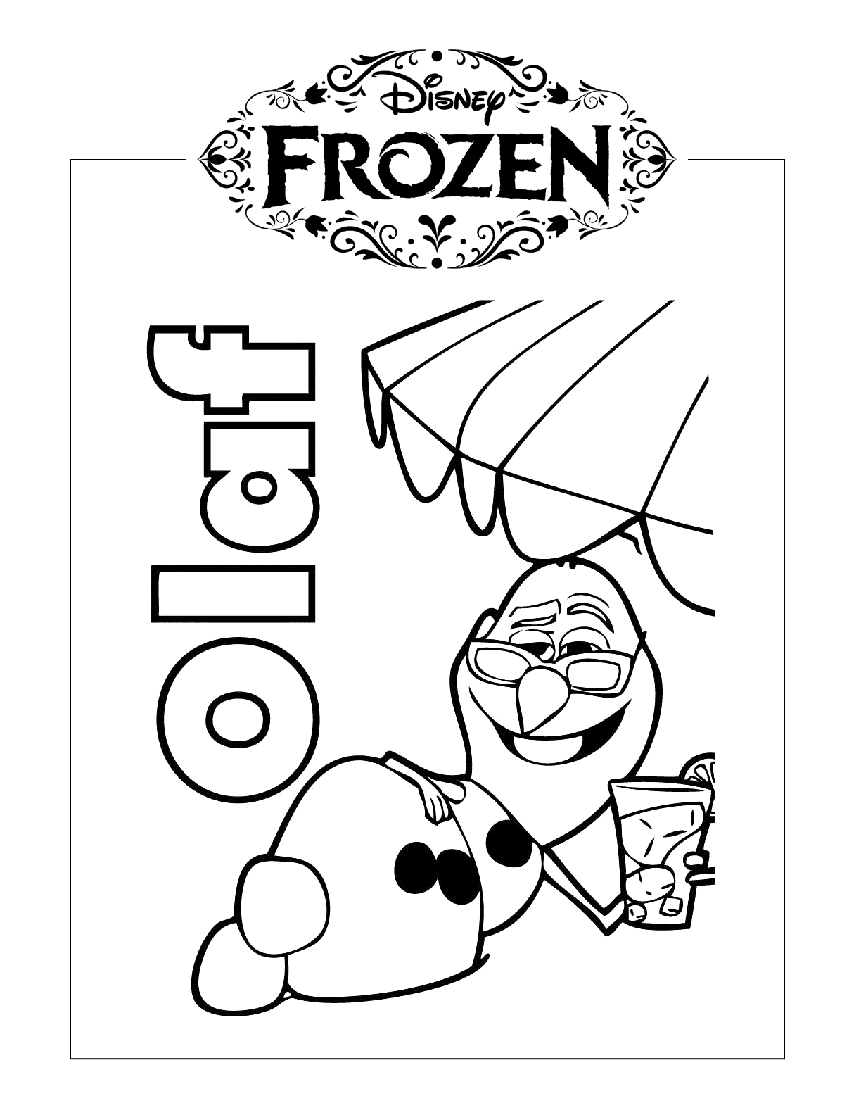 Olaf Coloring Pages – Printable Coloring Pages. FREE