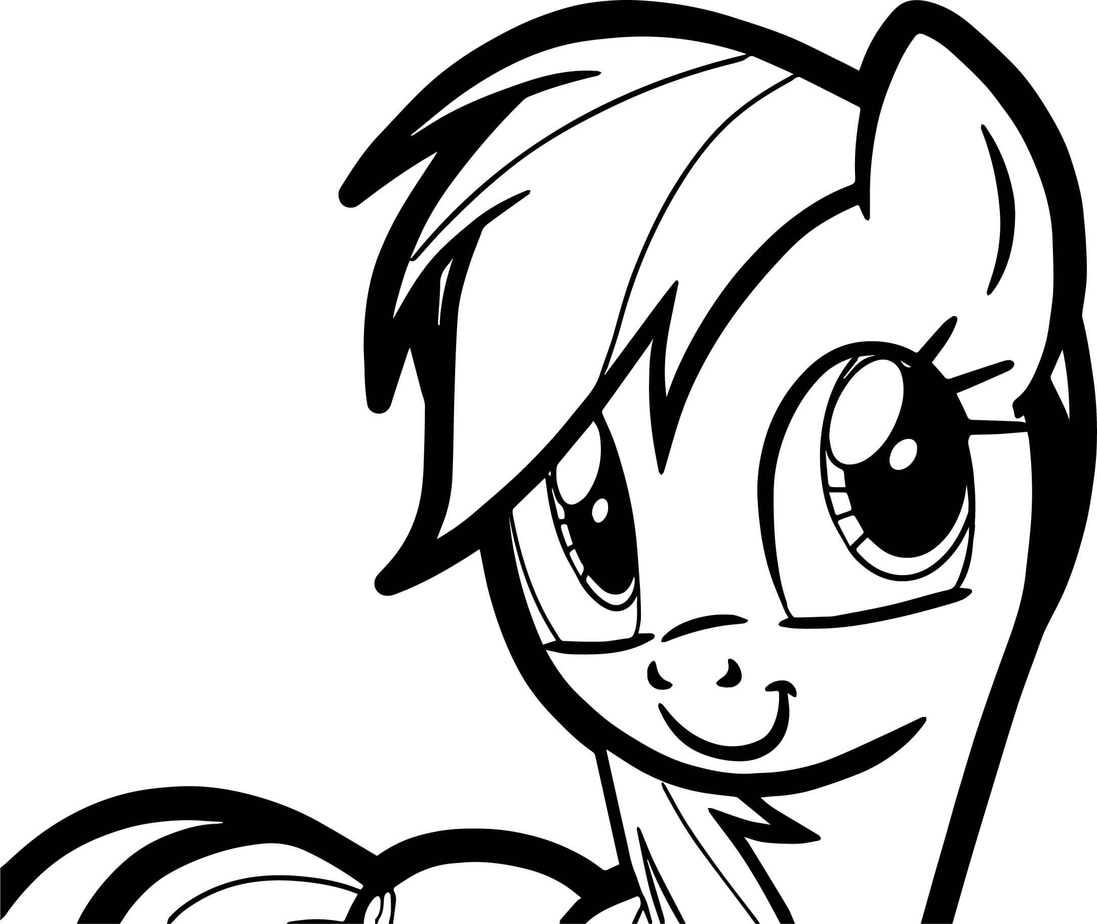 Rainbow Dash Coloring Pages Printable Coloring Pages