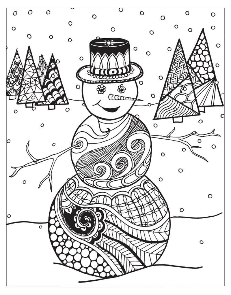 Christmas Coloring Pages for Adults Printable Coloring Pages