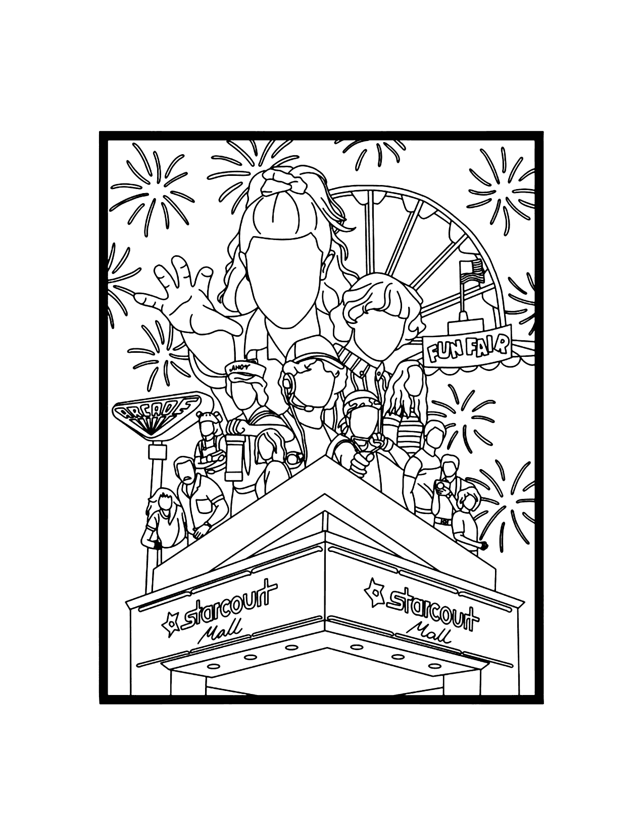 Stranger Things Coloring Pages – Printable Coloring Pages. FREE