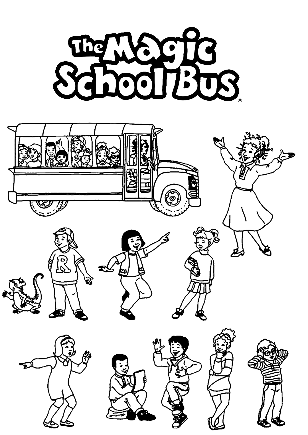 The Magic School Bus Coloring Pages coloring.rocks