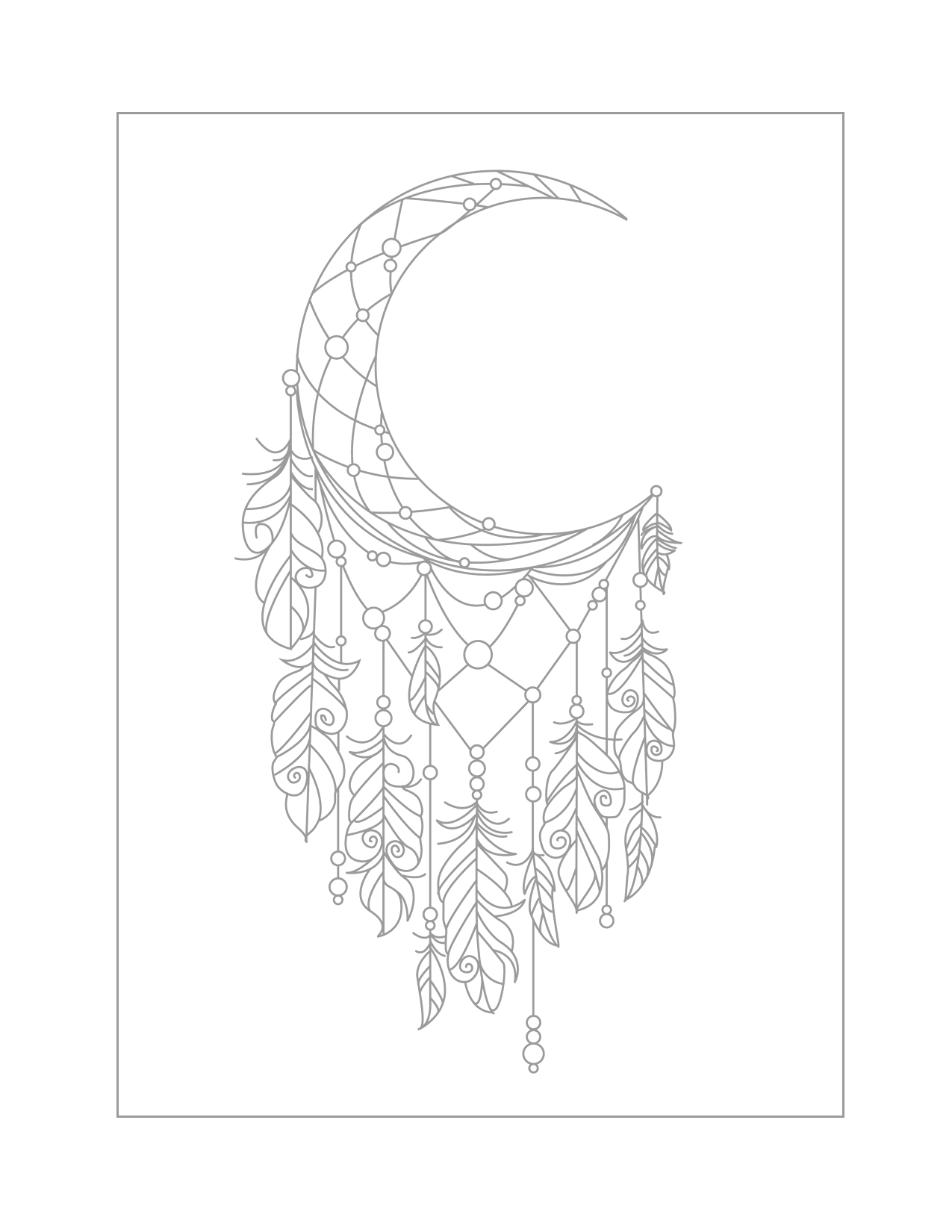 Dreamcatcher Coloring Pages Printable Coloring Pages