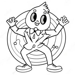 Dancing Tik Tok Character Coloring Page (10511-8420)
