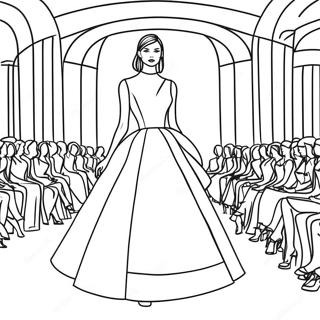 Dior Fashion Show Coloring Page (48294-38190)