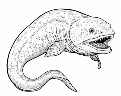 Eel Coloring Pages