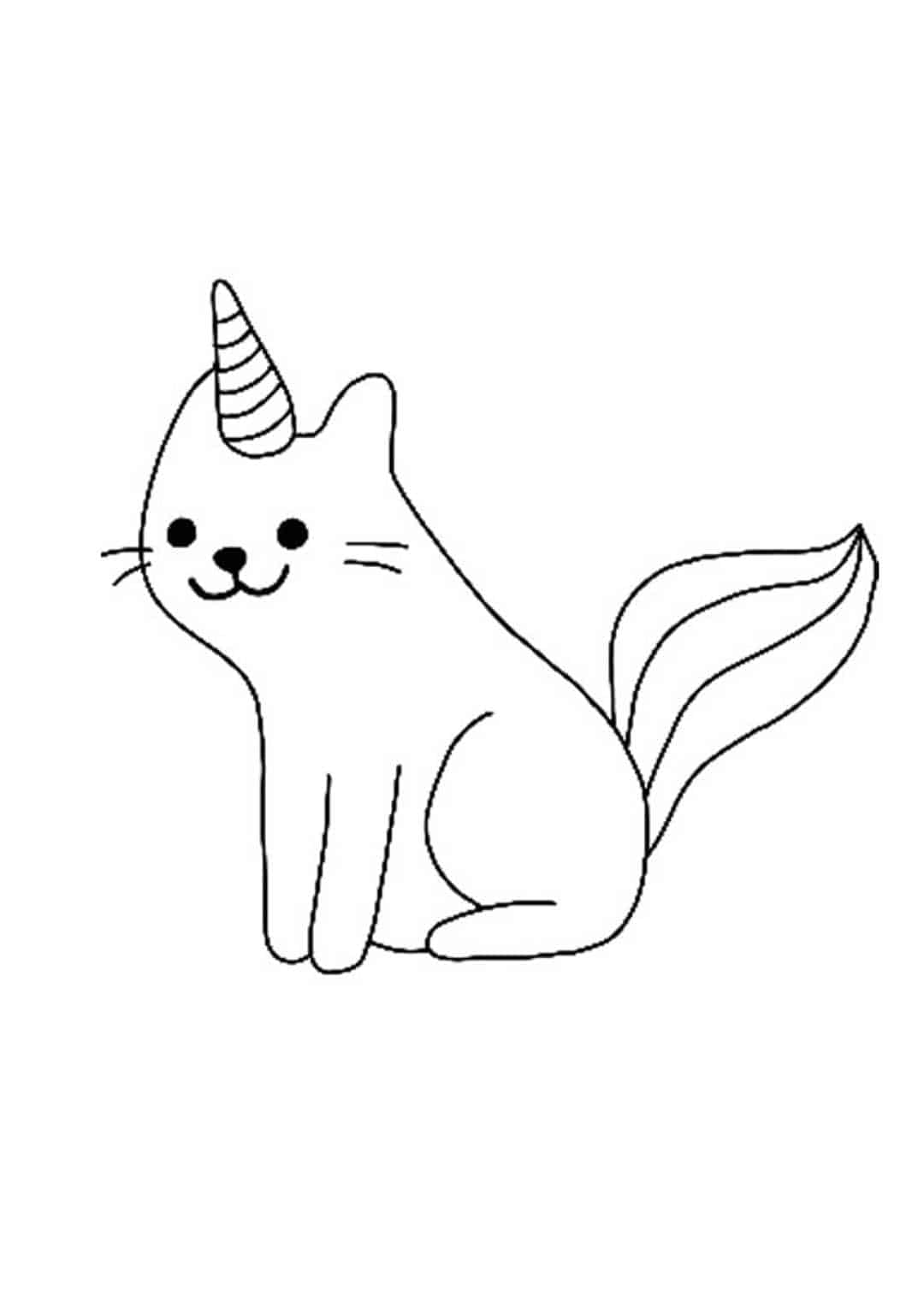 Unicorn Cat Coloring Pages 4 Free Printable Coloring Sheets (2021)