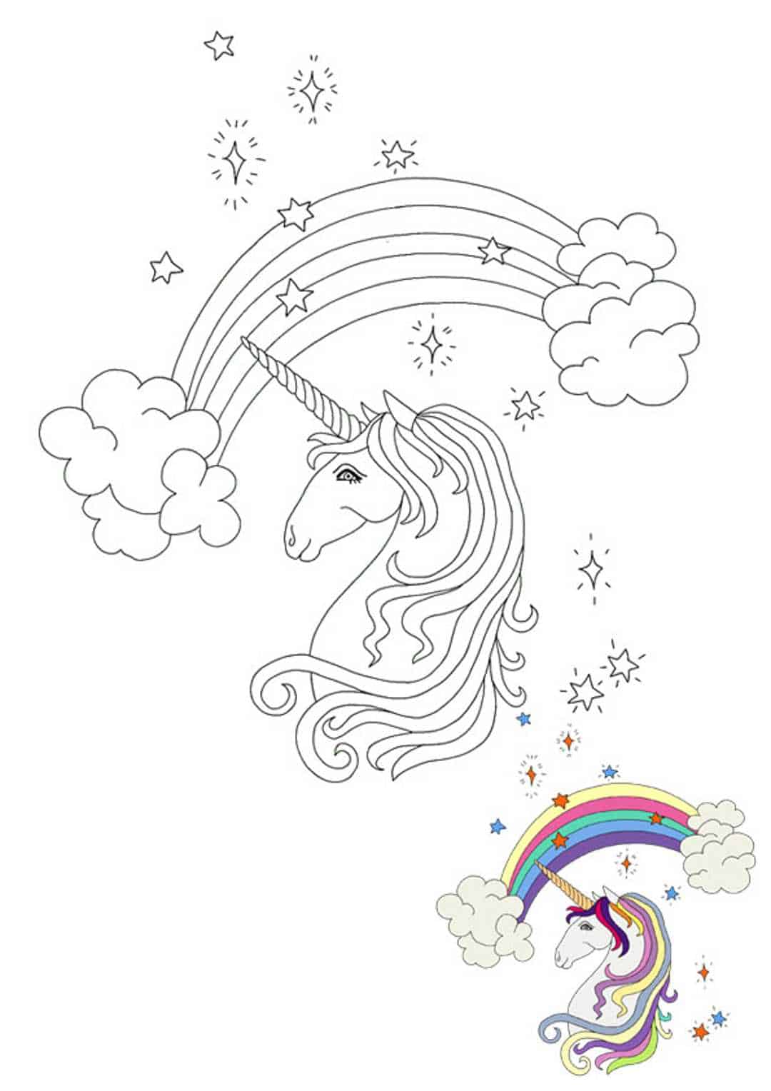 Coloriage D Une Tete De Licorne 6 Coloriages A Imprimer Gratuits 2020
