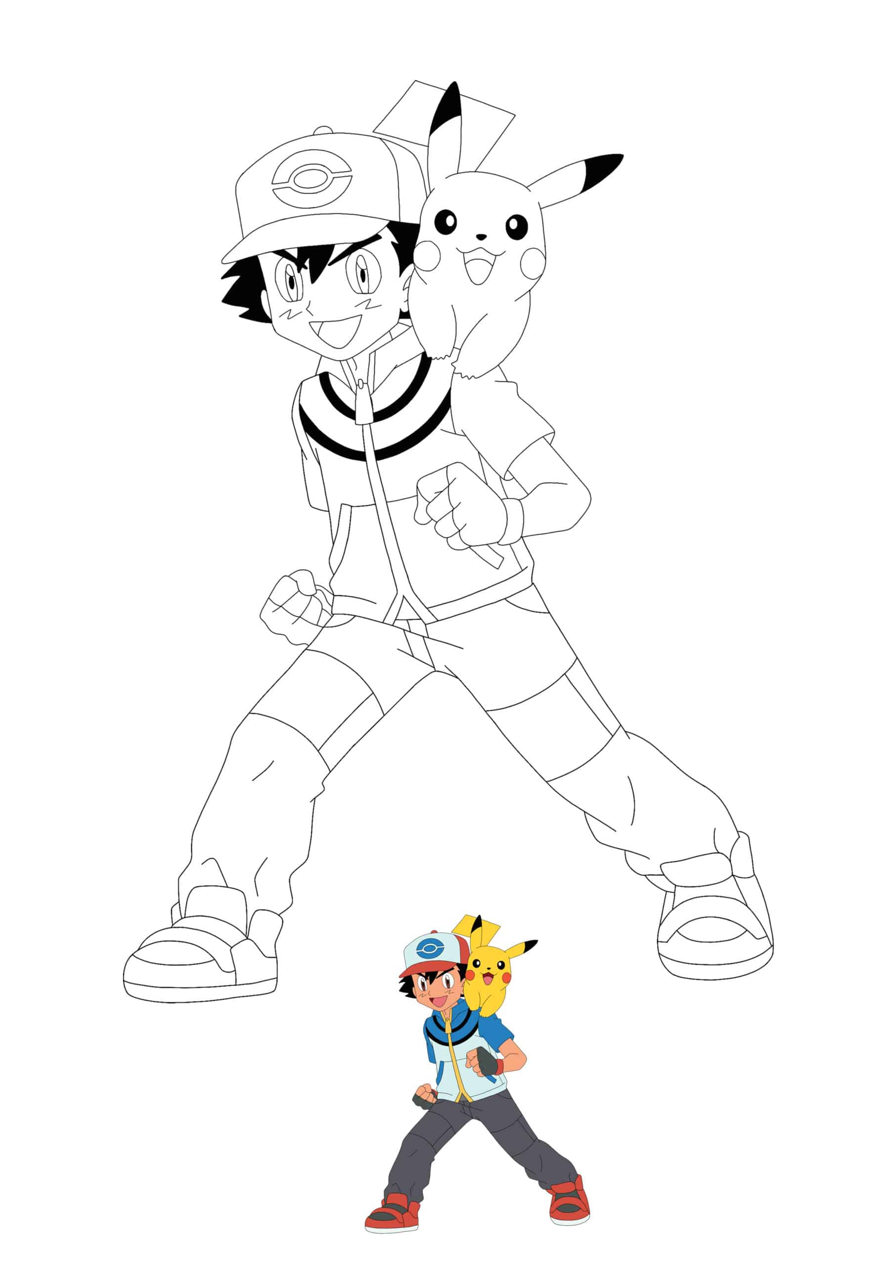 Coloriage Sacha Et Pikachu Coloriage Gratuit A Imprimer Dessin 2020 Coloriage Sacha Et Pikachu Coloriage Gratuit A Imprimer Dessin 2020