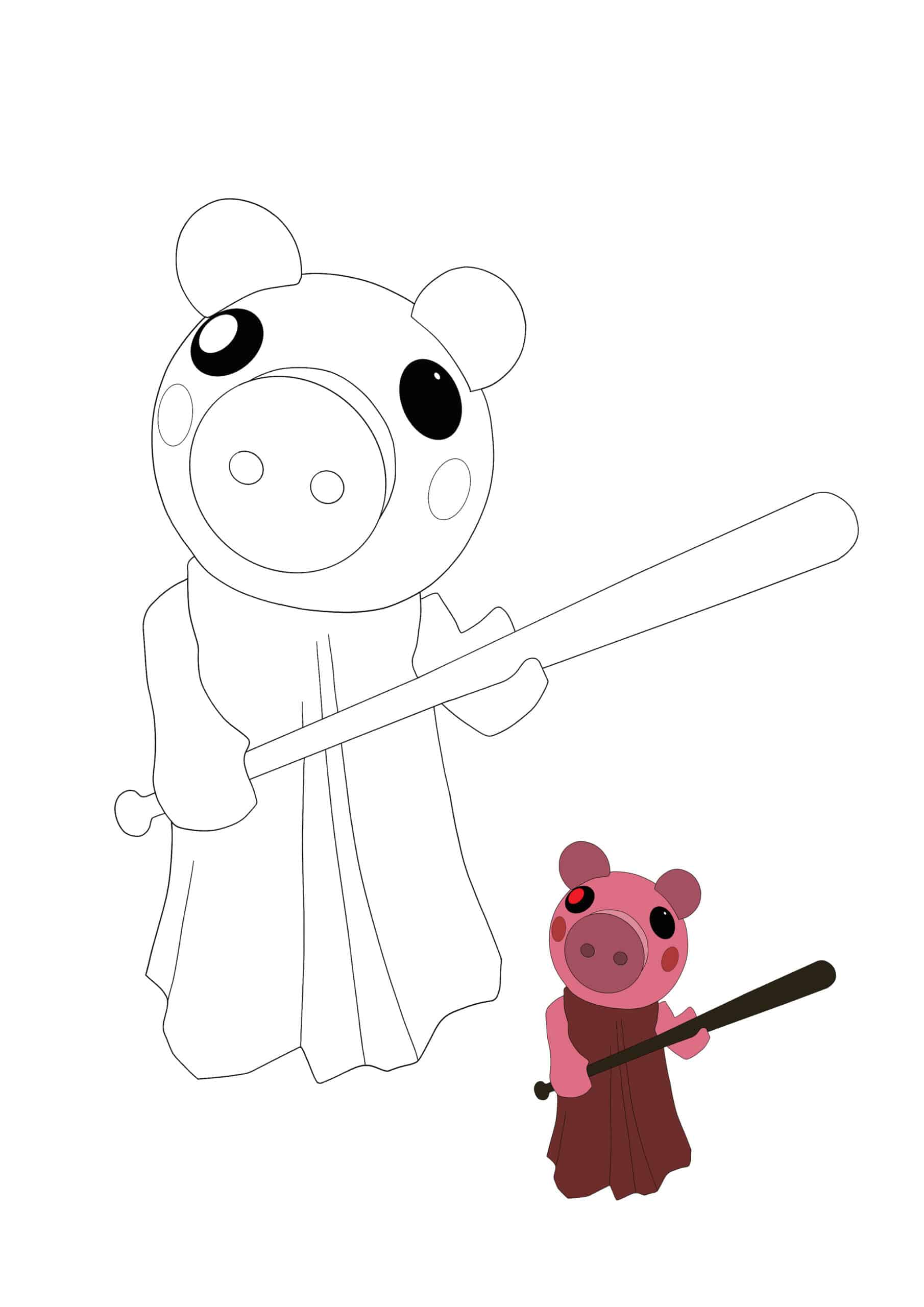 Roblox Piggy Coloring Pages 2 Free Coloring Sheets (2021)
