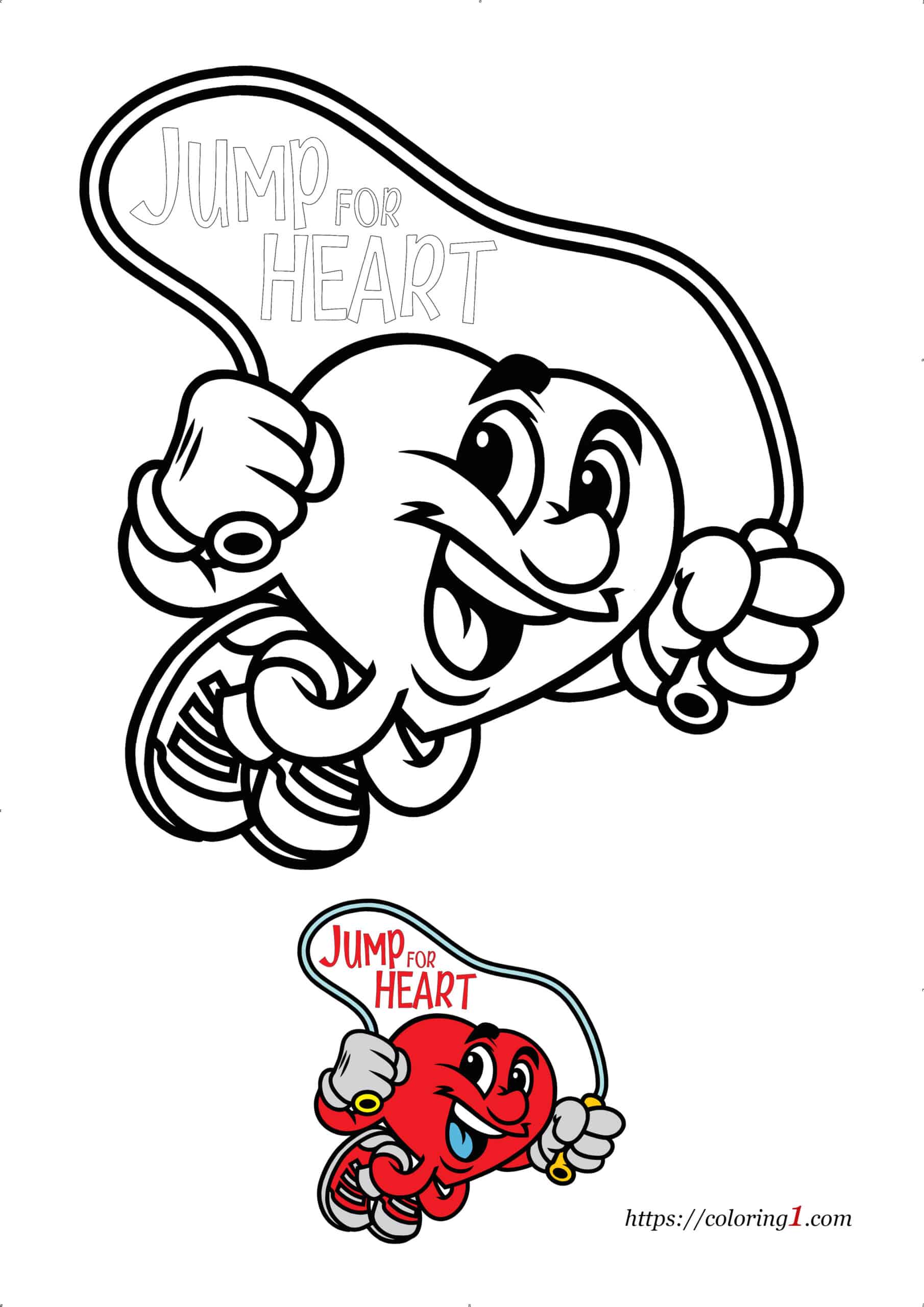 Jump Rope For Heart Coloring Pages 2 Free Coloring Sheets (2021)