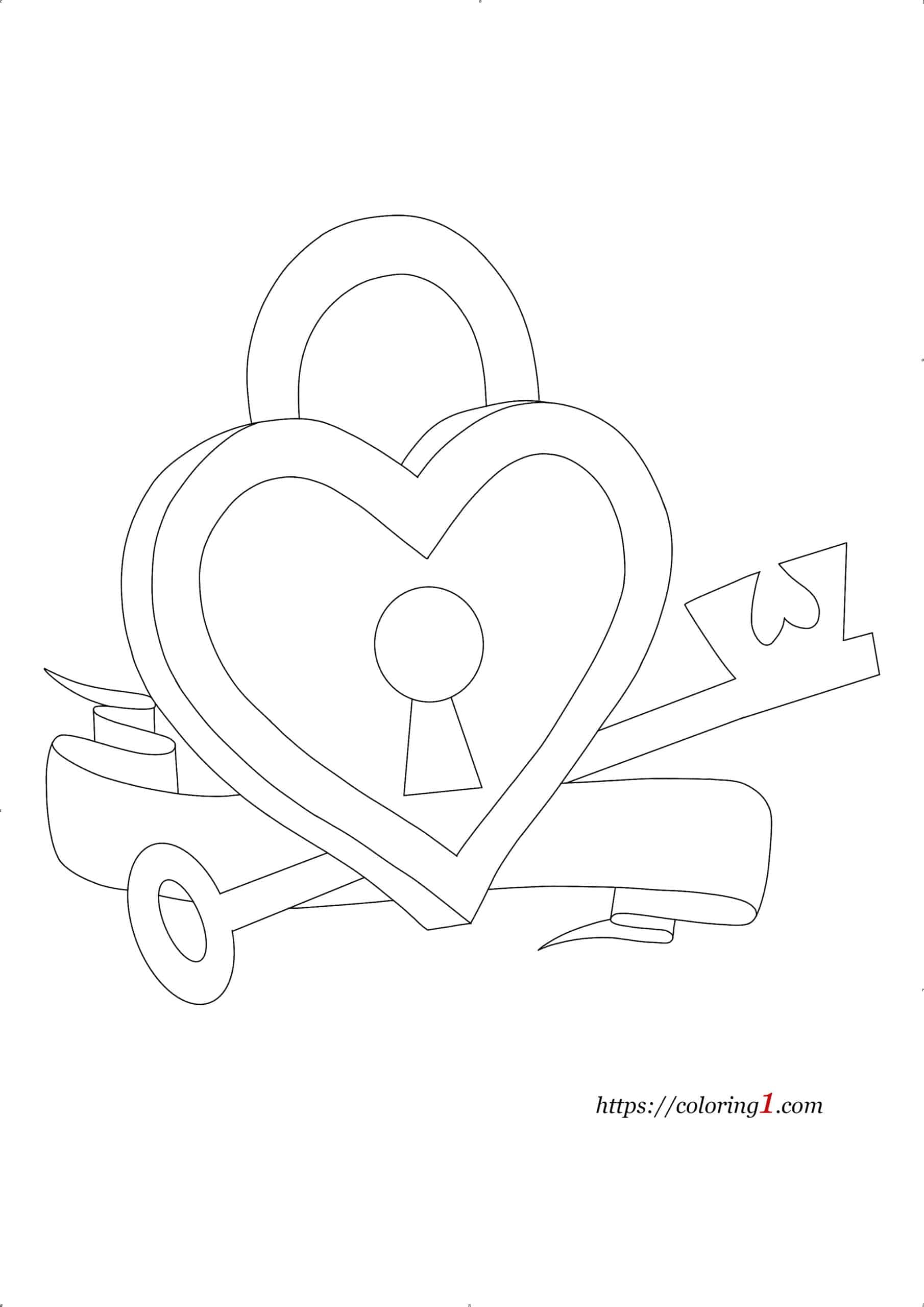 Key To My Heart Coloring Pages 2 Free Coloring Sheets (2021)