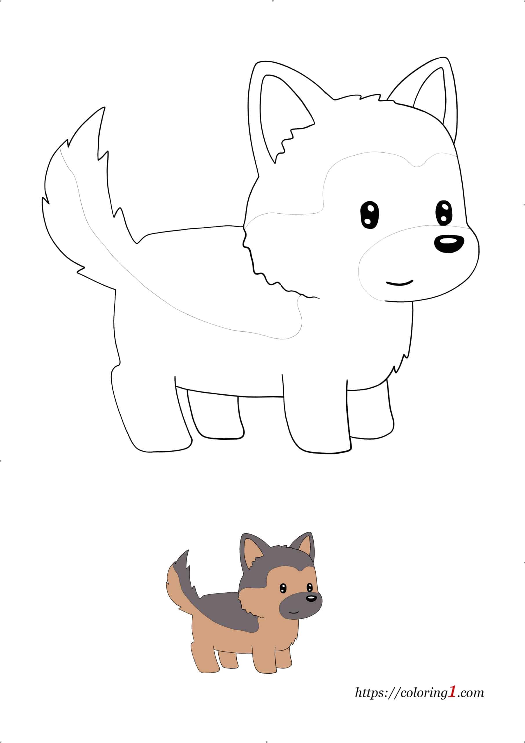 Anime Dog Coloring Pages 2 Free Coloring Sheets (2021)