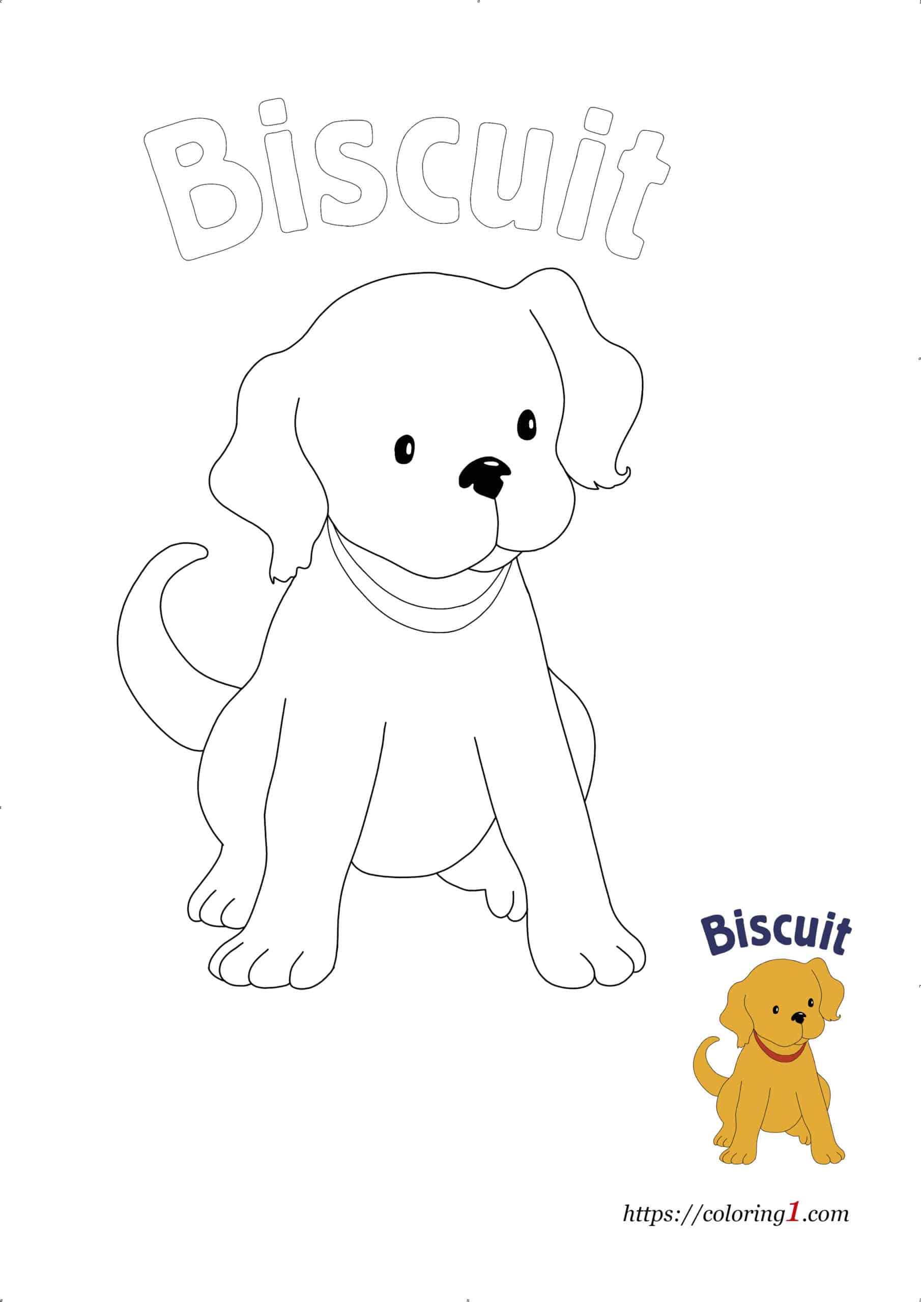 Biscuit The Dog Coloring Pages 2 Free Coloring Sheets (2021)