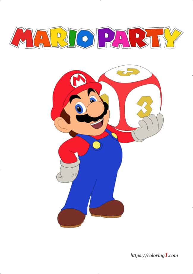 Mario Party Coloring Pages 2 Free Coloring Sheets (2021)