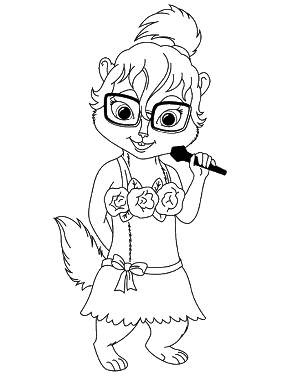 Alvin and the Chipmunks Coloring Pages Alvin and the Chipmunks Coloring Pages