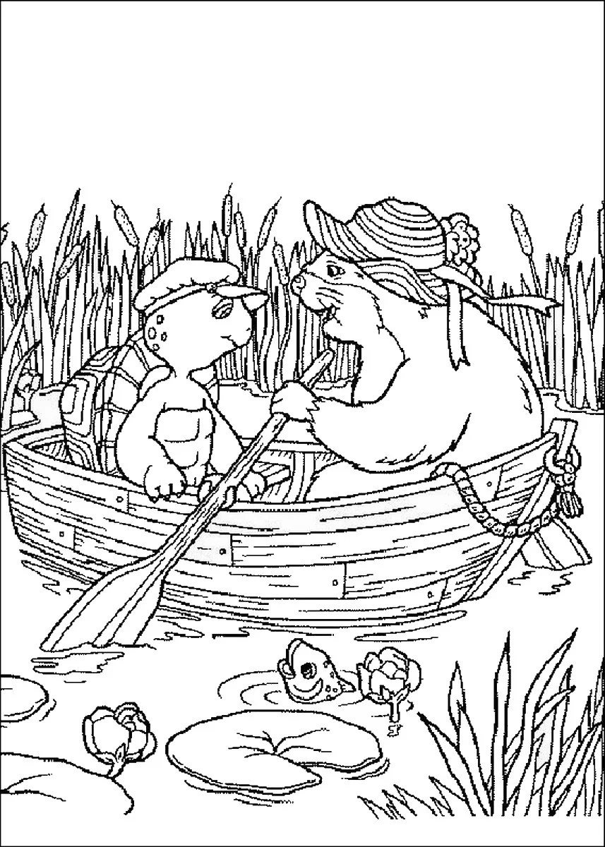 Franklin the Turtle Coloring Pages