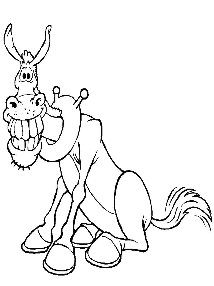 Donkey Coloring Pages