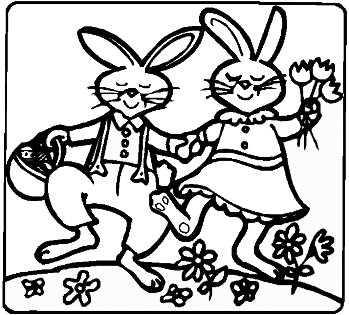 Rabbit Coloring Pages