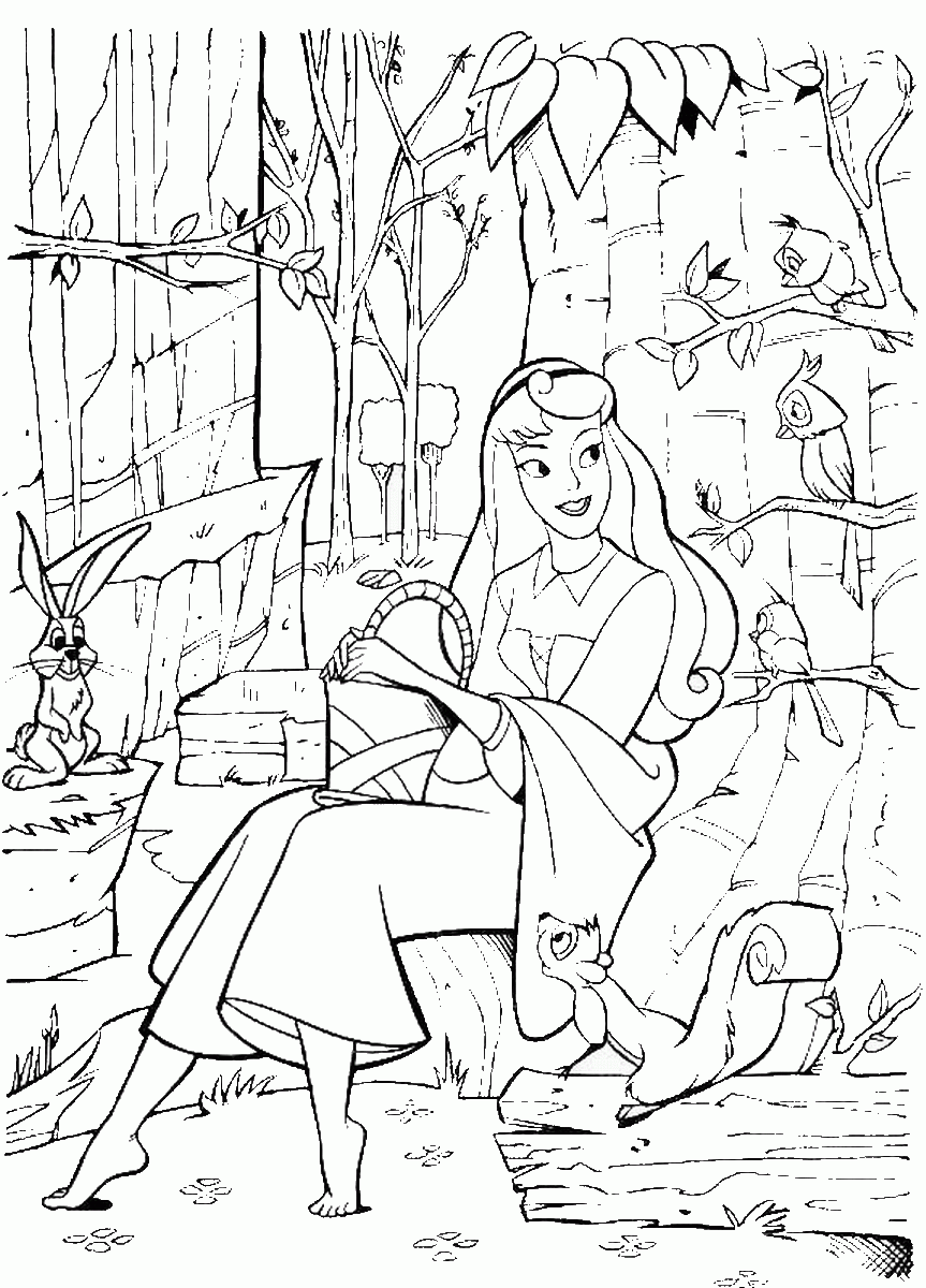Sleeping Beauty Coloring Pages