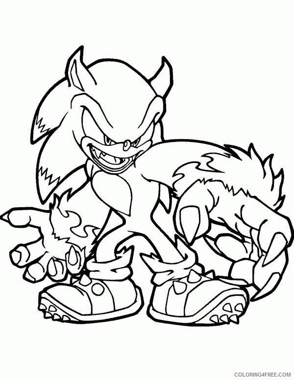 Sonic Boom Shadow The Hedgehog Coloring Pages