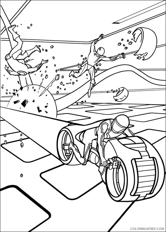 Tron Coloring Pages Printable Coloring4free