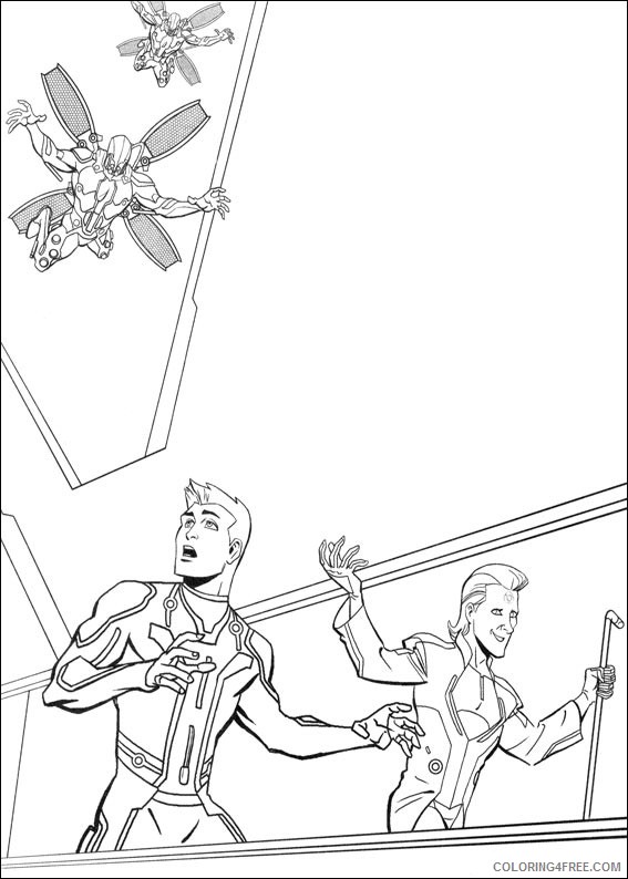 Tron Coloring Pages Printable Coloring4free